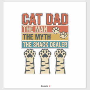Cat Dad The Snack Dealer Vintage Cat Lover Shirt_1