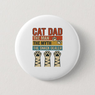 Cat Dad The Snack Dealer Vintage Cat Lover Shirt_1 6 Cm Round Badge