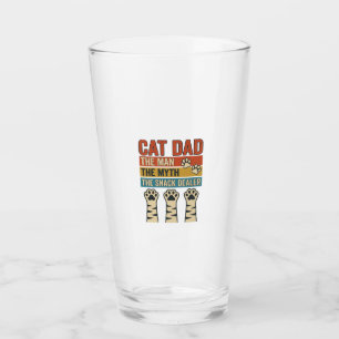Cat Dad The Snack Dealer Vintage Cat Lover Shirt_1 Glass