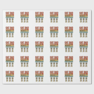 Cat Dad The Snack Dealer Vintage Cat Lover Shirt_1 Wrapping Paper