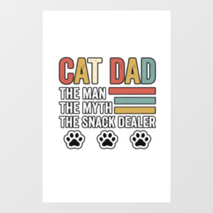 Cat Dad Vintage Funny Snack Dealer Shirt Design_1