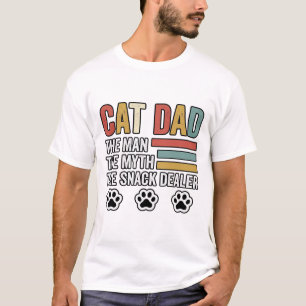 Cat Dad Vintage Funny Snack Dealer Shirt Design_1