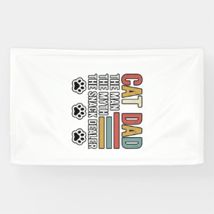 Cat Dad Vintage Funny Snack Dealer Shirt Design_1 Banner