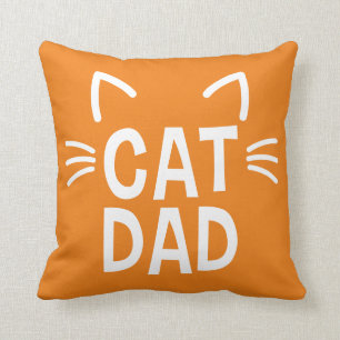 Cat Dad With Ears & Whiskers Cushion