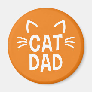 Cat Dad With Ears & Whiskers Magnet