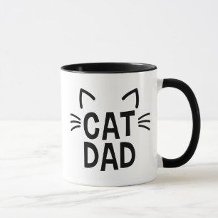 Cat Dad With Ears & Whiskers Mug