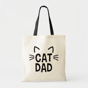Cat Dad With Ears & Whiskers Tote Bag