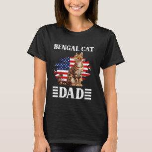 Cat Daddy Bengal Cat Dad Bengal Father Bengal Cat T-Shirt