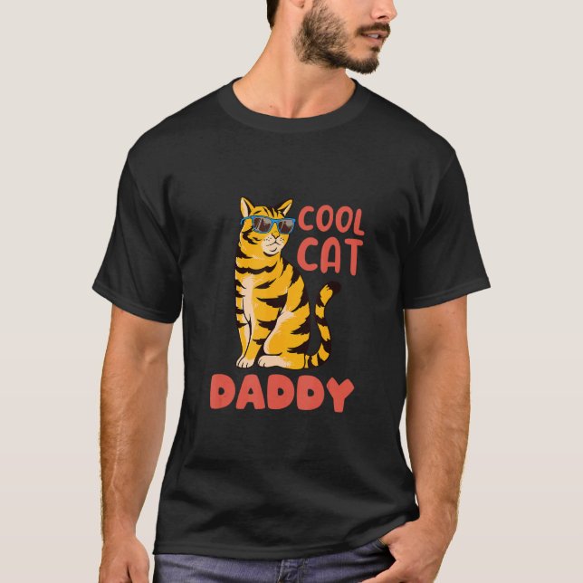 Cat Daddy  Best Cat Dad Ever T-Shirt (Front)