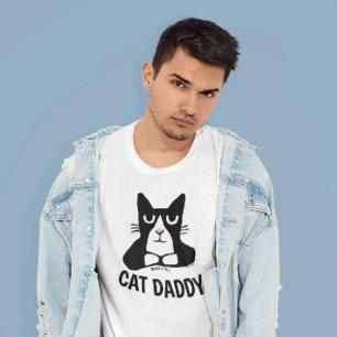 CAT DADDY, CAT DAD TUXEDO Panda Kitty T-shirts
