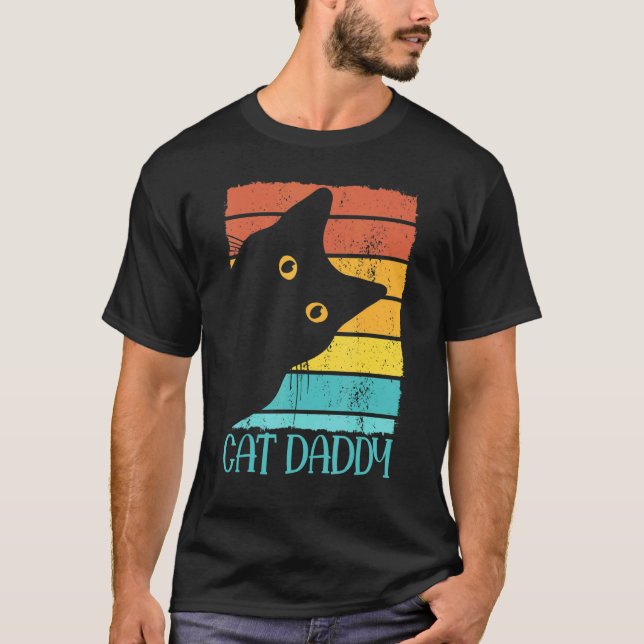 Cat Daddy Cute Cats   for Men Dad T-Shirt (Front)