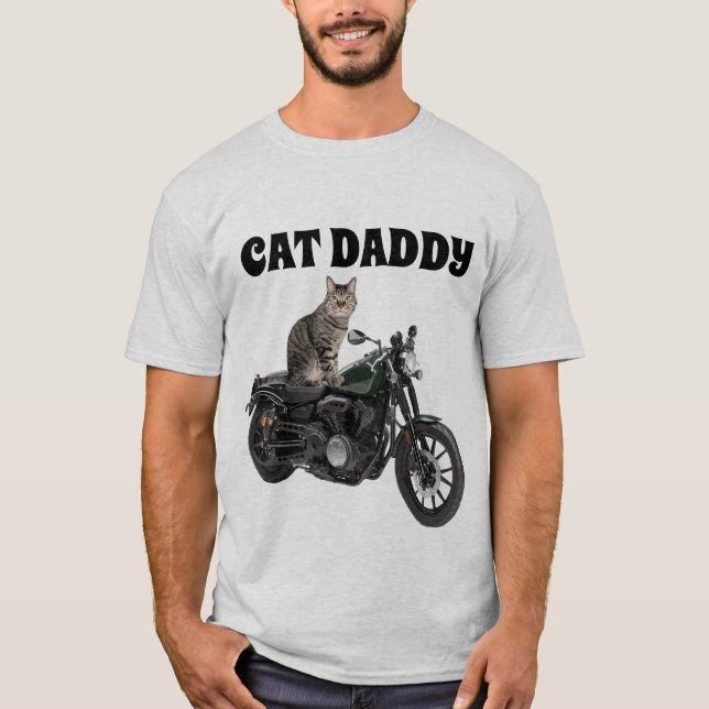 CAT DADDY DAD BIKER T-SHIRTS (Front)