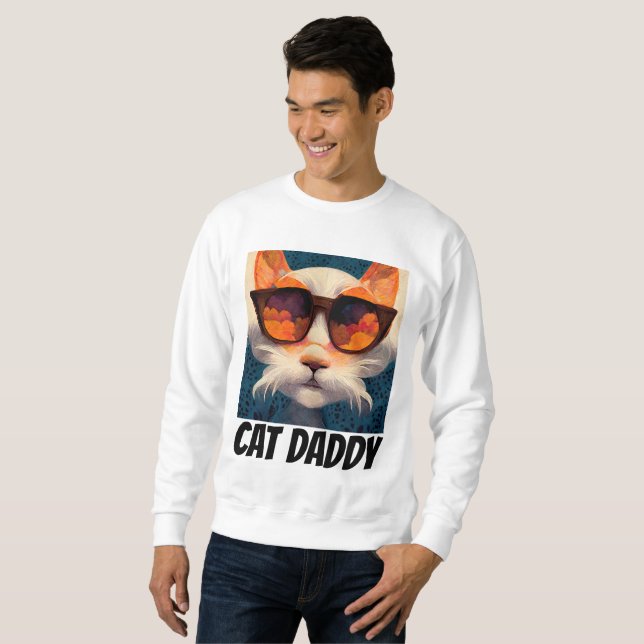 CAT DADDY DAD SUNGLASSES MENS T-SHIRTS (Front Full)