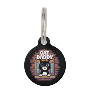 Cat Daddy Extraordinaire The Best Cat Dad Ever Pet Tag