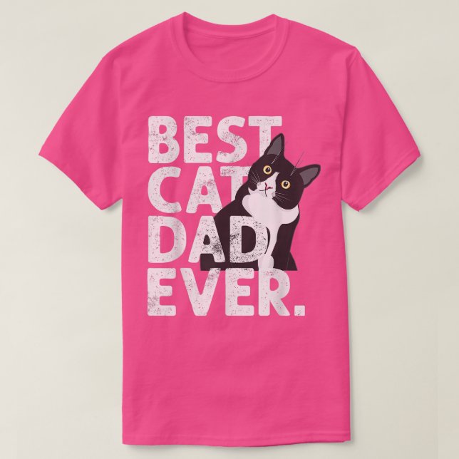 Cat Daddy Father Best Cat Dad Ever  T-Shirt (Design Front)