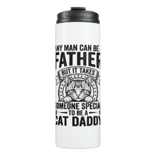 Cat Daddy Father Quote Vintage Engraving T-Shirt D Thermal Tumbler
