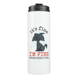 Cat daddy fathers day gift thermal tumbler