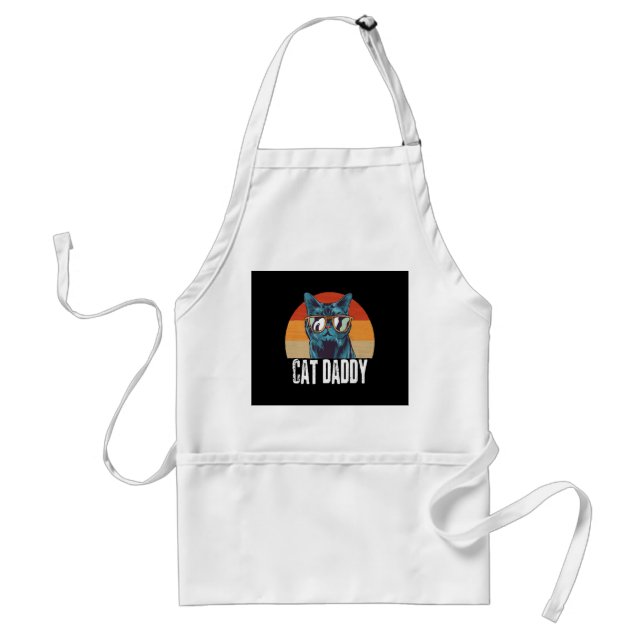 Cat Daddy | Funny Cat Gift For Fathers Day Standard Apron (Front)