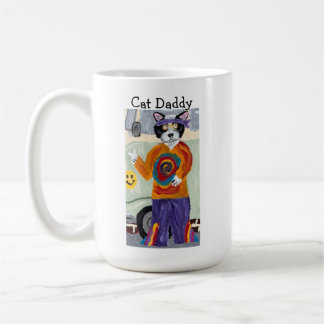 Cat Daddy Hippie Tuxedo Cat Coffee Mug
