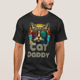 Cat Daddy Retro Cat Dad 80s 90s Vintage 1 T-Shirt
