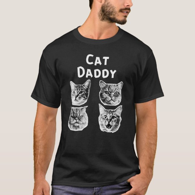Cat Daddy Retro T-Shirt (Front)