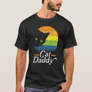 Cat Daddy Vintage 80s Eighties Style Cat Retro Dis T-Shirt