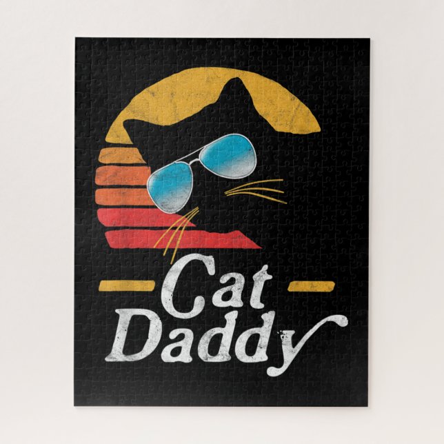 Cat Daddy Vintage 80s Jigsaw Puzzle (Vertical)