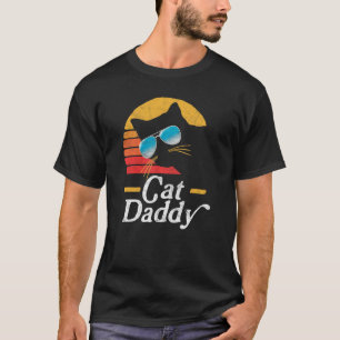 Cat Daddy Vintage 80s Style Cat Retro Sunglasses D T-Shirt