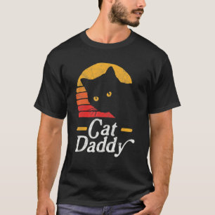 Cat Daddy Vintage Eighties Style Cat Retro Distres T-Shirt