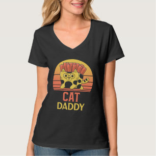 Cat Daddy Vintage Eighties Style Distressed Ca Ret T-Shirt