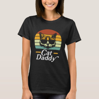 Cat Daddy Vintage Eighties Style s Cat Retro Distr T-Shirt