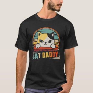 Cat Daddy Vintage Kitties Cat Owners Father Day T-Shirt