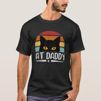 Cat Daddy Vintage Retro Distressed Eighties Style  T-Shirt