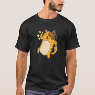 Cat Dances With Tongue Stuck Out T-Shirt