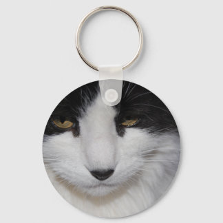 Cat Dark Eyes Key Ring