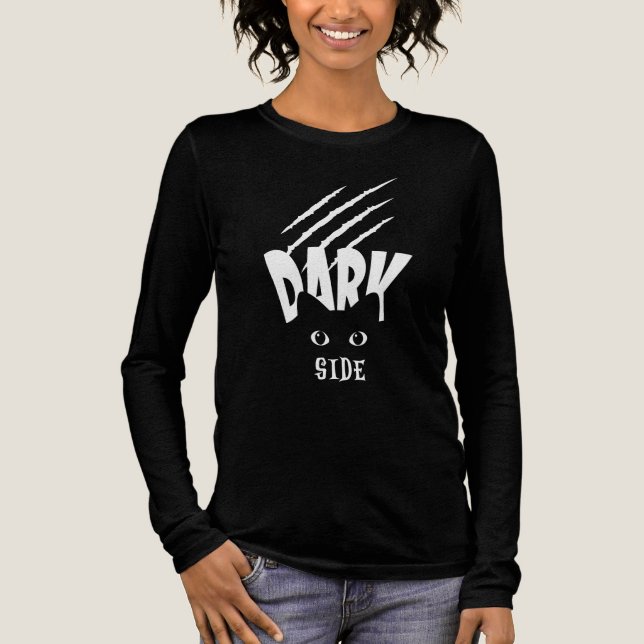 Cat Dark Side Tri-Blend Shirt (Front)