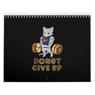 Cat Deadlift Powerlifting Doughnut Gym Calendar