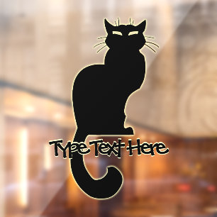 Cat Decal Personalise Cat Lover Window Decals