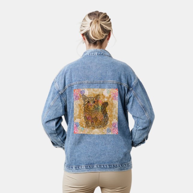 Cat Denim Jacket (Model)