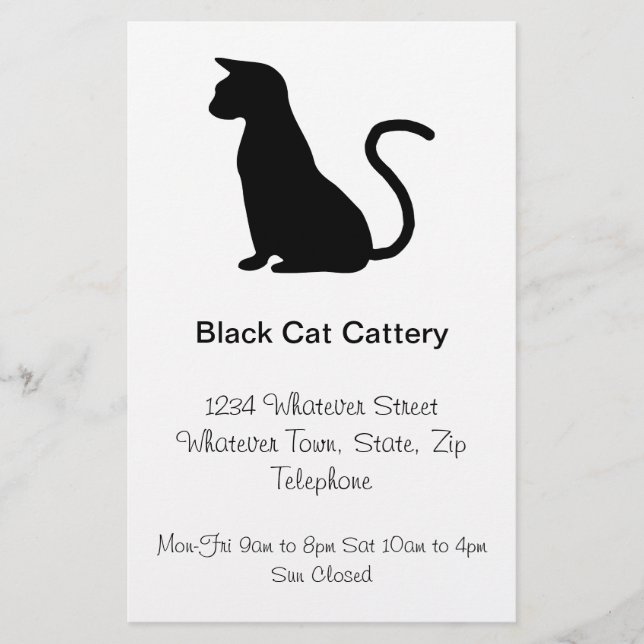 Cat Design Cattery Flyer (Front)
