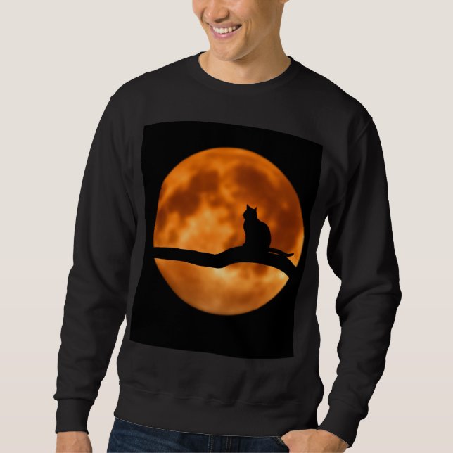 Cat Design Cotton Sweat Shirt  (Front)