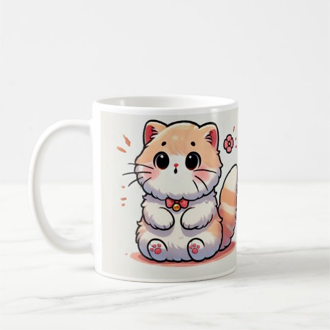 Cat Design Mug/Mug/ Purrfectly Balanced Coffee Mug (Left)