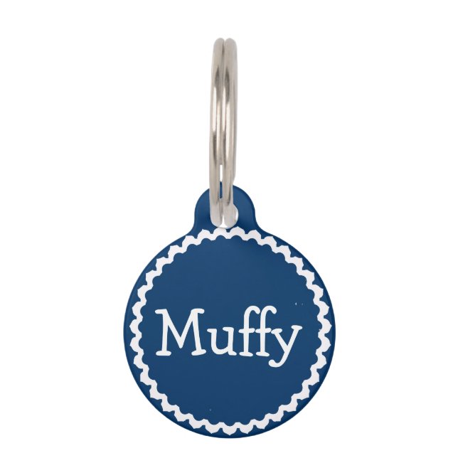 Cat Design Pet Tag (Front)