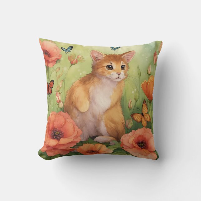 Cat Design Pillow (Front)