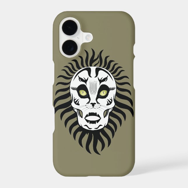 Cat Designed Skull Skeleton Iphone Case (Back)