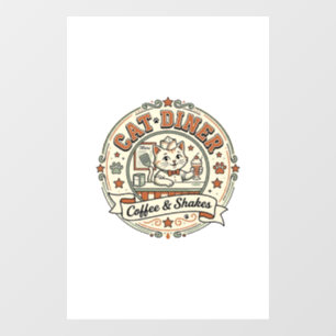 Cat Diner Cat Diner Retro Restaurant Cat Vintage V