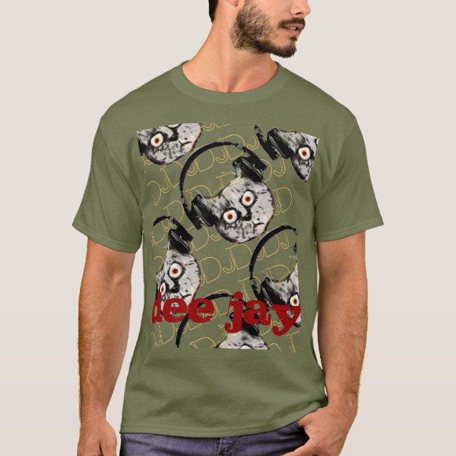 cat DJ cool tee (Front)