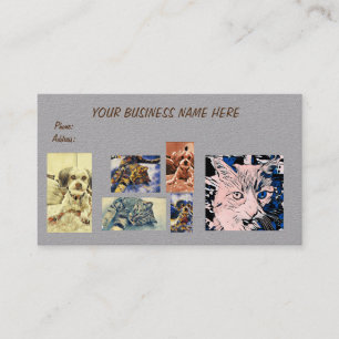 Cat & Dog, 3.5" x 2.0" Business Card