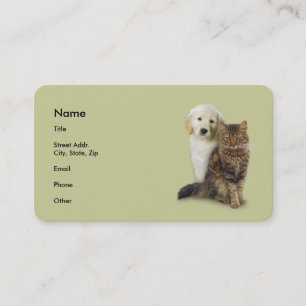 Cat & Dog Business Card