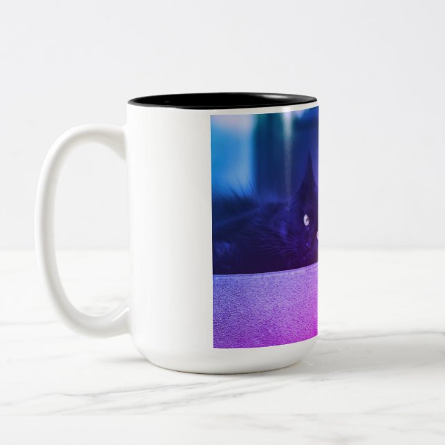 Cat & Dog Cosy Moments Two-Tone Coffee Mug (Left)